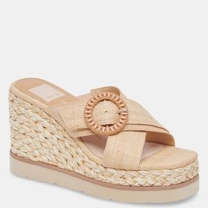Dolce Vita Luiz Wedges 7.5 Color-Lt Natural Raffia